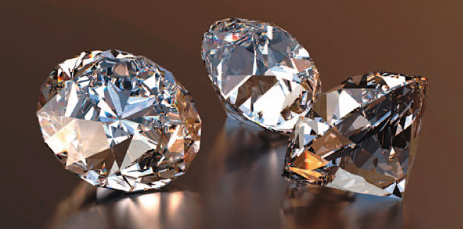 Vizualizace šperků - diamanty